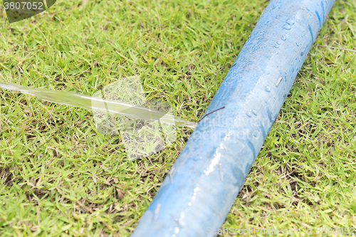 Image of hole in a hose