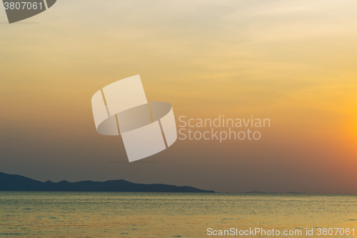 Image of orange sea sunset