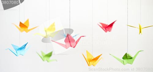 Image of origami crane birds