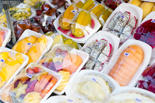 Image of fresh fruits in packing