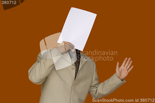 Image of paper face hello