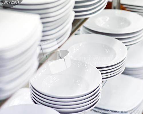 Image of clean white plates