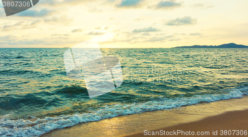 Image of sunset over sea