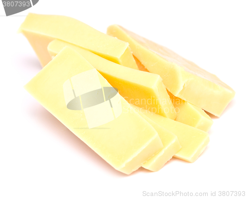 Image of cheese on white