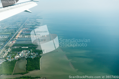 Image of view from airplane