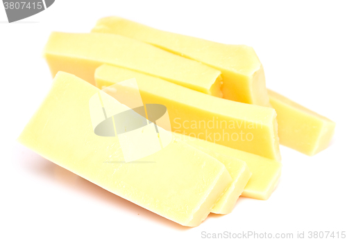 Image of cheese on white