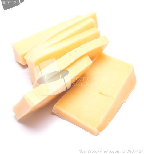 Image of cheese on white