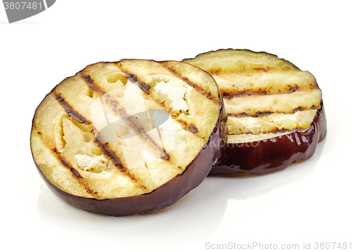 Image of grilled eggplant slices