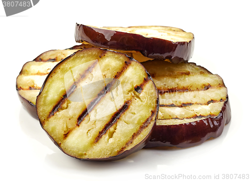 Image of grilled eggplant slices