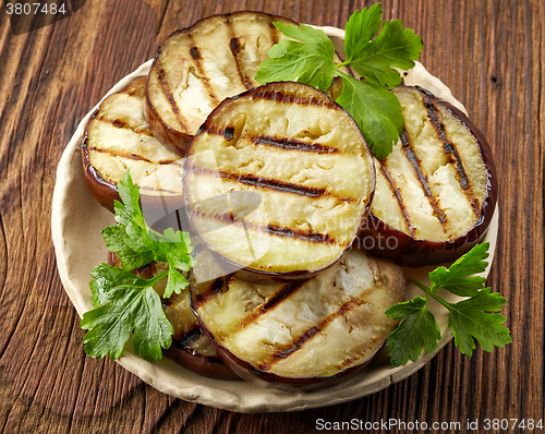 Image of grilled eggplant slices