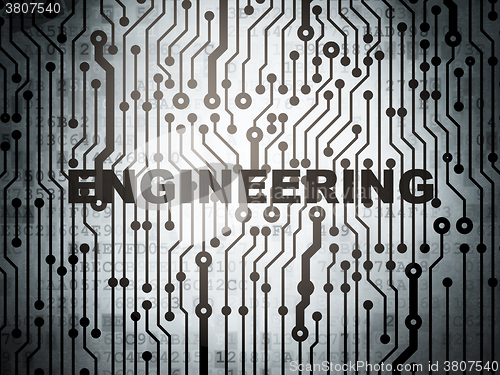 Image of Science concept: circuit board with Engineering