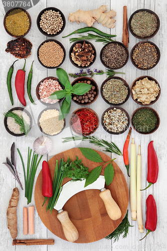Image of Fresh and Dried Herbs and Spices