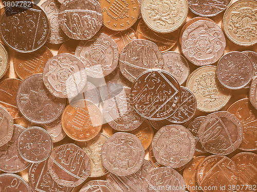 Image of  Pound coins vintage