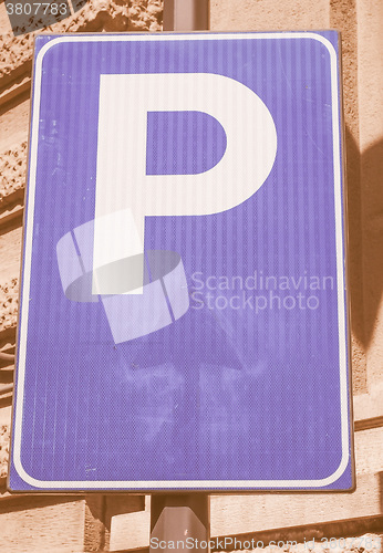 Image of  Parking sign vintage