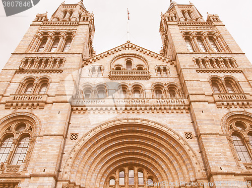 Image of Natural History Museum, London, UK vintage