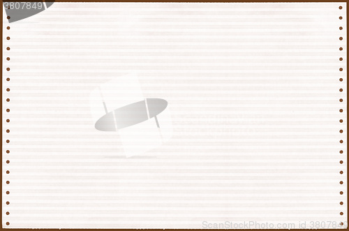 Image of  Computer printout vintage