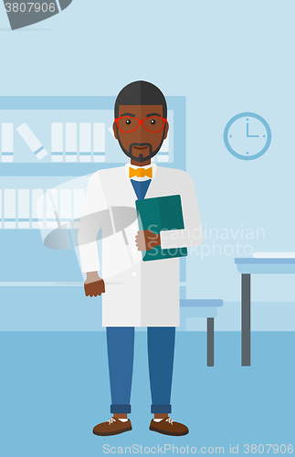 Image of Doctor in medical office.
