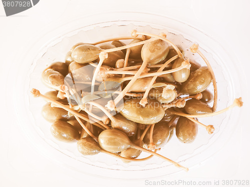 Image of Retro looking Caper berries