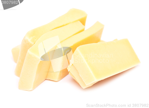 Image of cheese on white