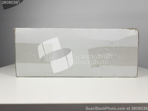 Image of White packet parcel