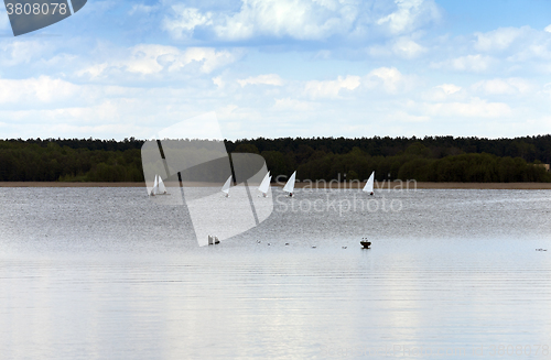 Image of sailing. Spring season 