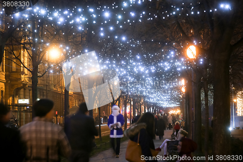 Image of Illuminated trees in Zrinjevac