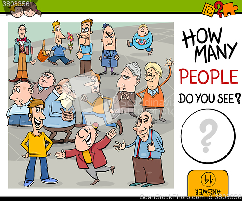 Image of counting people preschool game