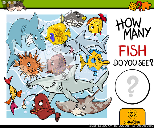 Image of counting fish preschool task