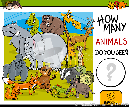 Image of counting animals educational task
