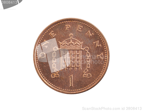 Image of Penny coin isolated