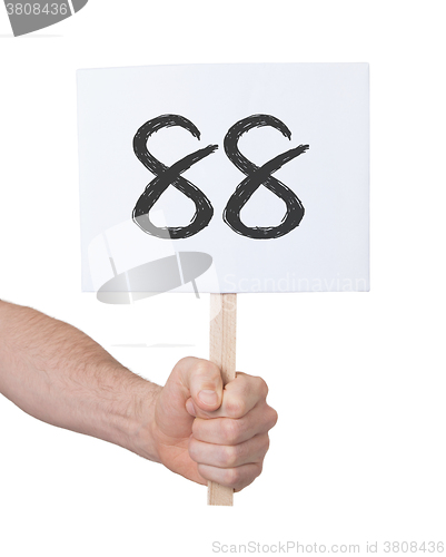 Image of Sign with a number, 88