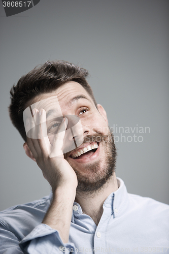 Image of The  young  happy man 