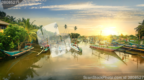 Image of Boats in bay