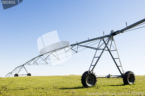 Image of Resting irrigation pivot