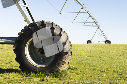 Image of Resting irrigation pivot