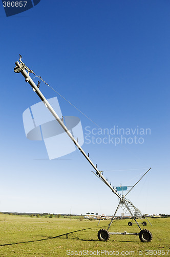 Image of Resting irrigation pivot