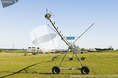 Image of Resting irrigation pivot