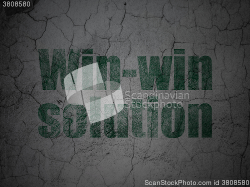 Image of Finance concept: Win-win Solution on grunge wall background