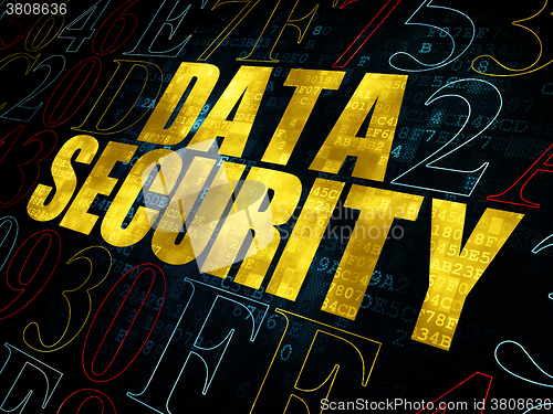 Image of Safety concept: Data Security on Digital background