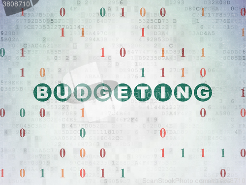 Image of Business concept: Budgeting on Digital Paper background