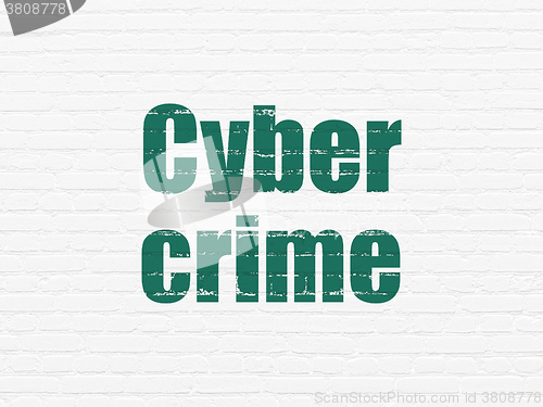 Image of Privacy concept: Cyber Crime on wall background
