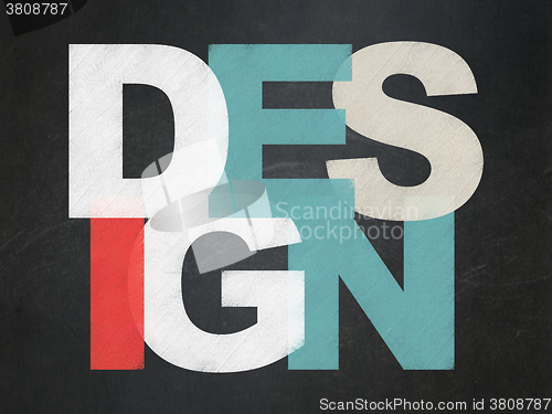 Image of Advertising concept: Design on School Board background