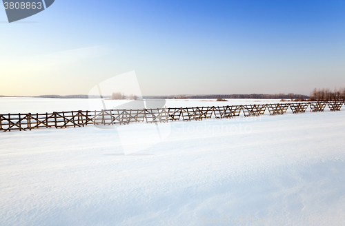 Image of snow covered field 
