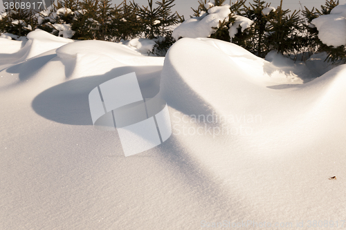 Image of snow covered field  