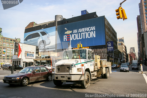 Image of Traffic on the streets of Manhattan