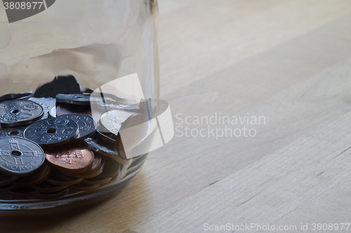 Image of Coins in a jar