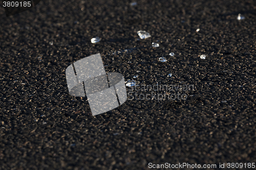 Image of Glass on the road  