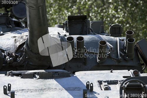 Image of part of the old military equipment  
