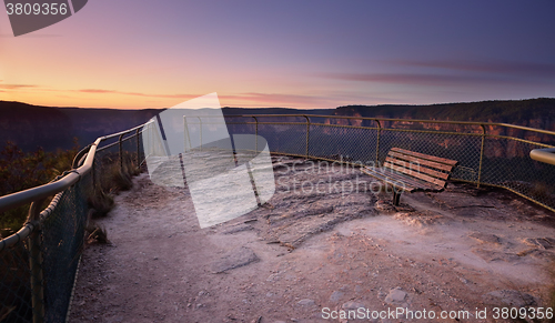 Image of Pulpit Rock south views Blue Mountains Australia