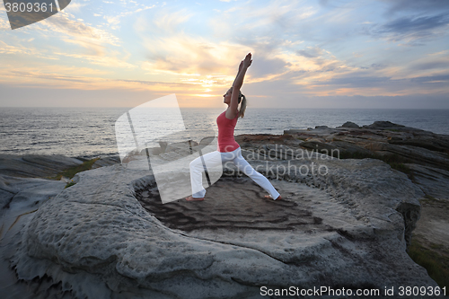 Image of Yoga Pilates Fitness stretch low lunge